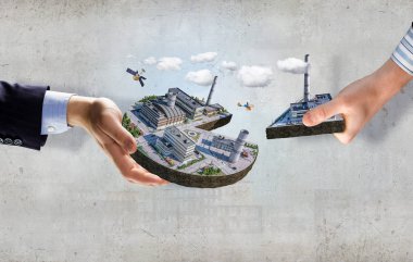 Onun yeni geliştirme projesi. Karışık teknik