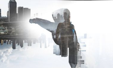 Başarı için kavga ediyordur. Karışık teknik