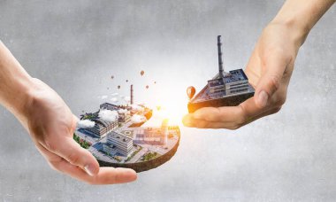 Onun yeni geliştirme projesi. Karışık teknik