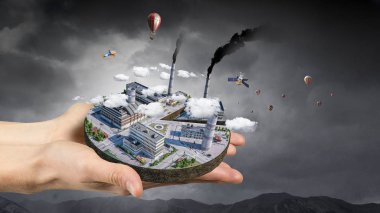 Onun yeni geliştirme projesi. Karışık teknik