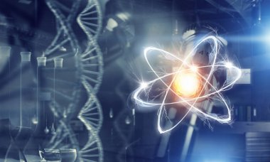 DNA molekül sarmal. Karışık teknik