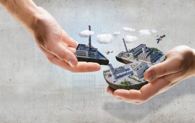 Onun yeni geliştirme projesi. Karışık teknik