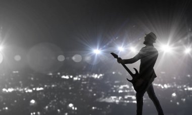 Gitar rock adam. Karışık teknik