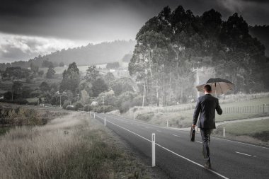 O geliyor. Karışık teknik