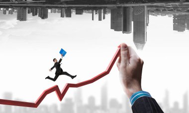 Onun büyüme ve ilerleme. Karışık teknik