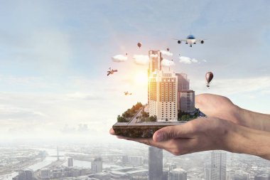 Kentsel inşaat geliştirme. Karışık teknik