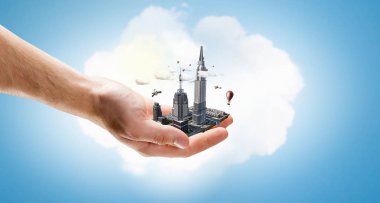 Kağıt Uçak içinde kadın pilot. Karışık teknik