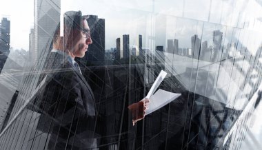 Modern iş yaşam. Karışık teknik