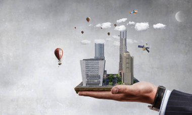 Kentsel inşaat geliştirme. Karışık teknik