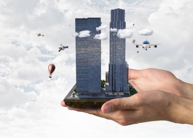 Kentsel inşaat geliştirme. Karışık teknik