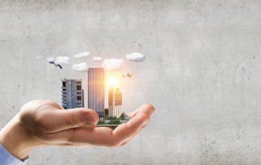 Kentsel inşaat geliştirme. Karışık teknik