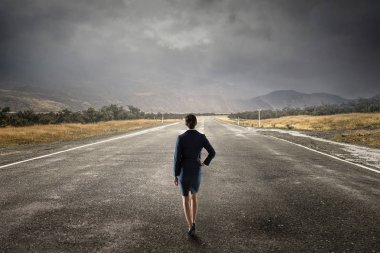 başarı için yolda. Karışık teknik