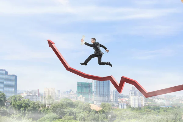 Onun büyüme ve ilerleme. Karışık teknik