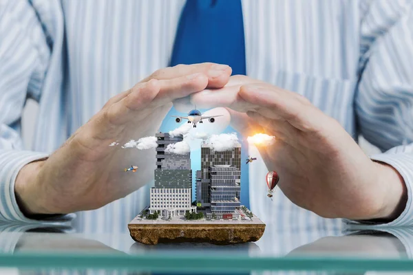 Kentsel inşaat geliştirme. Karışık teknik