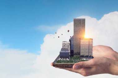 Kentsel inşaat geliştirme. Karışık teknik