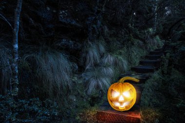 Parlayan jack fener. Karışık teknik