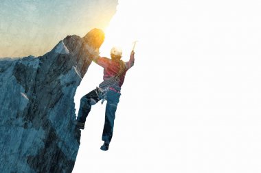 Kavram olarak tırmanışla spor. Karışık teknik