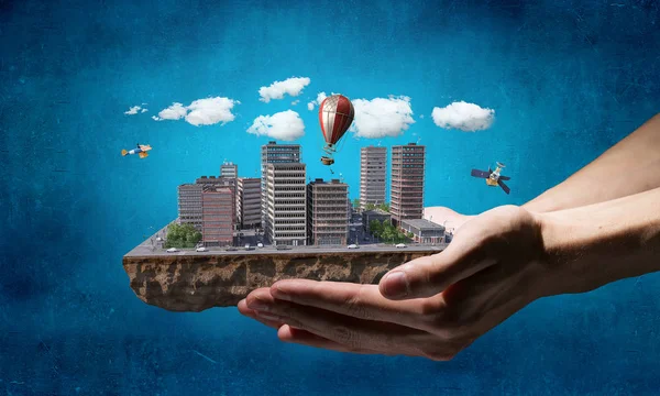 Kentsel inşaat geliştirme. Karışık teknik