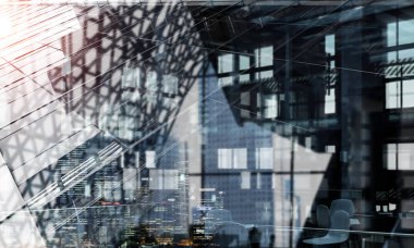 Modern iş yaşam. Karışık teknik