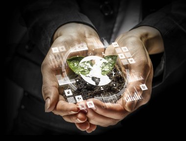 Sosyal etkileşim kavramı. 3D render