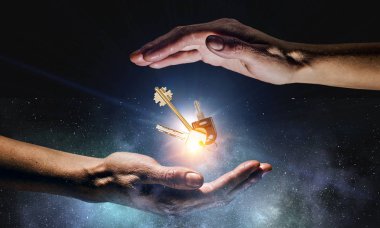 Dairenin anahtarları. Karışık teknik