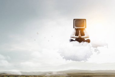 Televizyon bağımlılığı sorunu. Karma ortam. Karışık teknik