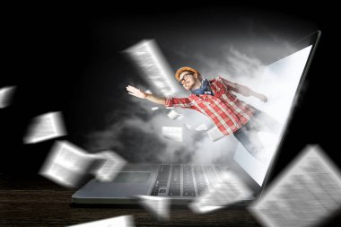 İş veya Teknolojileri tarafından emilir. Karışık teknik