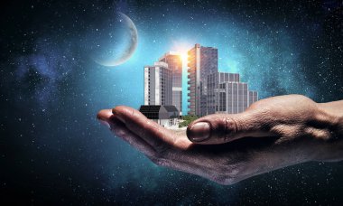 Endüstriyel yapı kavramı. Karışık teknik