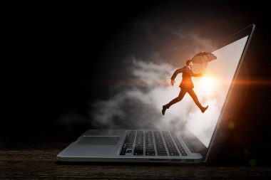 Internet ve siber kavramı. Karışık teknik