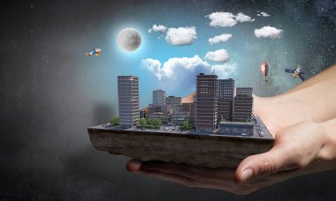 Kentsel inşaat geliştirme. Karışık teknik