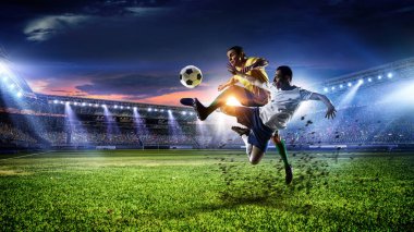 Soccer best moments. Mixed media clipart