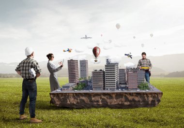 Çalışma geliştirme projesi. Karışık teknik