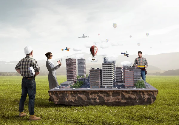 Çalışma geliştirme projesi. Karışık teknik