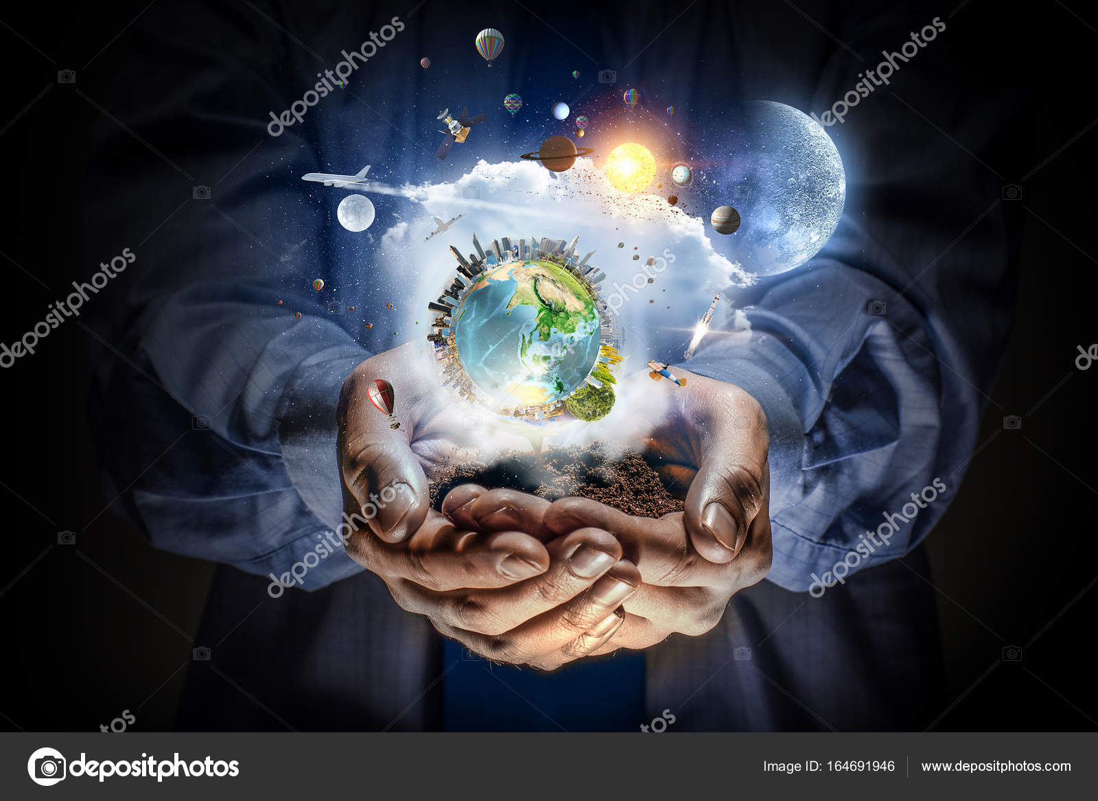 The World In Our Hands Stock Photo Image By C Sergeynivens