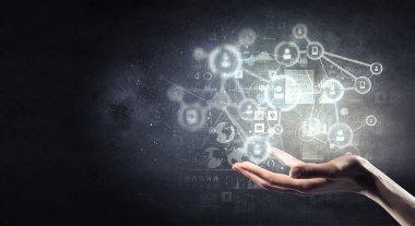 Kablosuz teknolojiler sunmaktadır. Karma ortam. Karışık teknik