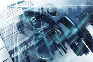 Modern iş yaşam. Karma ortam. Karışık teknik