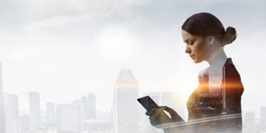 Modern iş yaşam. Karma ortam. Karışık teknik