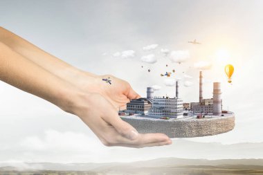 Endüstriyel yapı kavramı. Karışık teknik