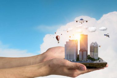 Kentsel inşaat geliştirme. Karışık teknik