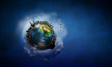 Benzersiz Bizim evrenimiz. Karışık teknik