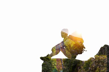 Doğanın içine birleştirilir. Karışık teknik