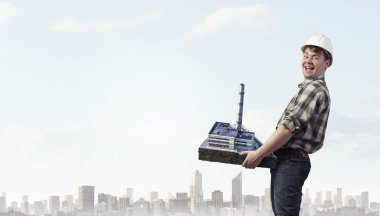 Endüstriyel yapı kavramı. Karışık teknik