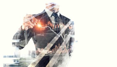 İşadamı beraberlik diyagramları. Karma ortam. Karışık teknik