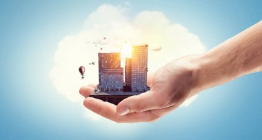 Kentsel inşaat geliştirme. Karışık teknik