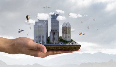 Kentsel inşaat geliştirme. Karışık teknik