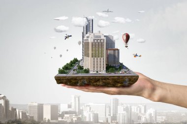 Kentsel inşaat geliştirme. Karışık teknik