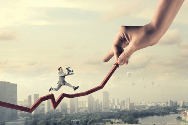 Onun büyüme ve ilerleme. Karışık teknik