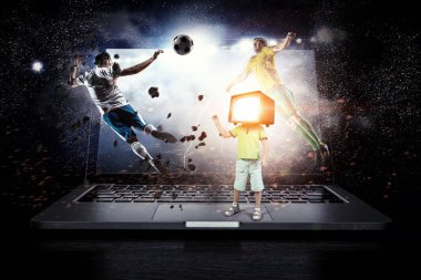 TV çocuk bağımlısı. Karışık teknik