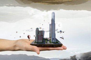 Kentsel inşaat geliştirme. Karışık teknik