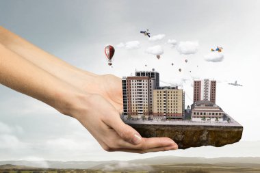 Kentsel inşaat geliştirme. Karışık teknik